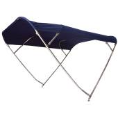 Bimini top OSCULATI Shade Master Inox Depth, 4 arcade, albastru, latime 235/250cm, inaltime 140cm, lungime 255cm