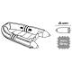 Prelata barca gonflabila OSCULATI, 300D, gri, pentru ambarcatiuni 240-320cm