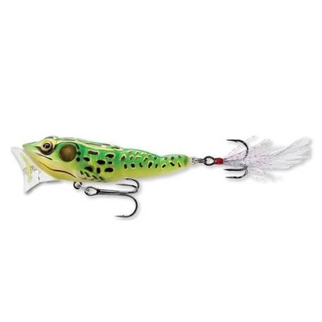 Naluca LIVE TARGET Frog Popper 6.5cm, 7g, culoare Floro Green/Yellow