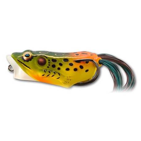 Popper LIVETARGET Hollow Body Frog 5.5cm, 11g, culoare Emerald/Red