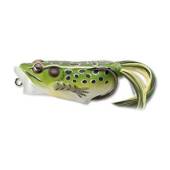 Popper LIVETARGET Hollow Body Frog 5.5cm, 11g, culoare Green/Yellow