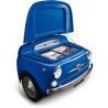 Frigider SMEG FIAT 500 albastru, 109L, 86.5x128x81.5cm