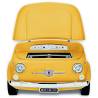 Frigider SMEG FIAT 500 galben, 109L, 86.5x128x81.5cm