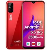 Telefon mobil iHUNT Like 11 Red, 3G, 2500mAh, 16GB, 1GB RAM, ecran IPS 5.5", Android 11 Go, dual SIM