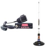 Kit statie radio CB TTi TCB-550 EVO + antena PNI ML70 cu magnet, 70cm, 26-30MHz, 200W