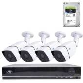 Kit supraveghere video AHD PNI House PTZ1300 Full HD - NVR si 4 camere exterior 2MP full HD, HDD 1Tb inclus