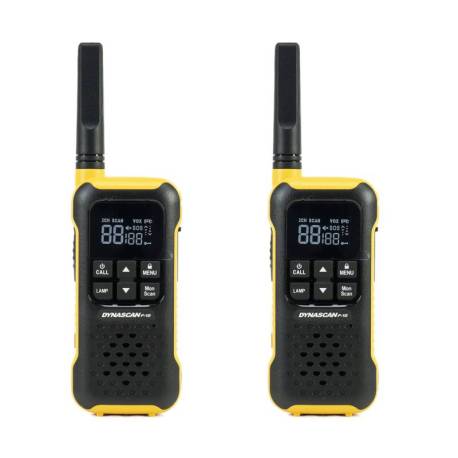 Statie radio portabila PMR DYNASCAN F-15, 446MHz, 0.5W, 16CH, Waterproof IP67, set 2 bucati