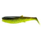 Naluca SAVAGE GEAR Cannibal Shad 10cm, 9g, Chartreuse Pumpkin, 5buc/plic