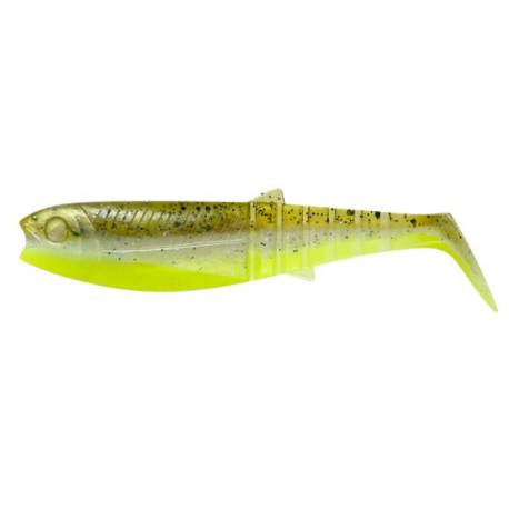 Naluca SAVAGE GEAR Cannibal Shad 10cm, 9g, Green Pearl Yellow, 5buc/plic