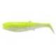Naluca SAVAGE GEAR Cannibal Shad 12.5cm, 20g, Fluo Yellow Glow, 4buc/plic