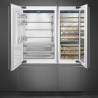 Combina frigorifica SMEG RI96LSI, argintiu, deschidere pe partea stanga, 425L, 205x89.9x61cm