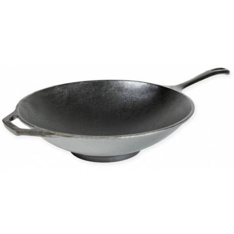 Tigaie Wok din fonta cu manere Chef Collection Lodge 30 cm L-C12SF