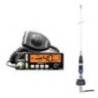 Kit statie radio CB PRESIDENT Barry II + antena CB Hawaii 79cm