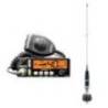 Kit statie radio CB PRESIDENT Barry II + antena CB Iowa 102cm