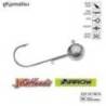 Jig turnat KAMATSU Jighead Extra Arrow, Nr.6, 2g, 3buc/plic