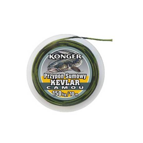 Fir inaintas DREAD CAT KONGER Kevlar Leader Camo 0.90mm, 100kg, 10m