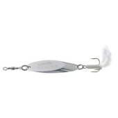 Pilker KONGER Kastmaster cu pene, Silver, 42g