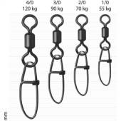 Agrafa Crosslock cu vartej DREAD CAT Big Game, Nr.2/0, 70kg, 5buc/plic