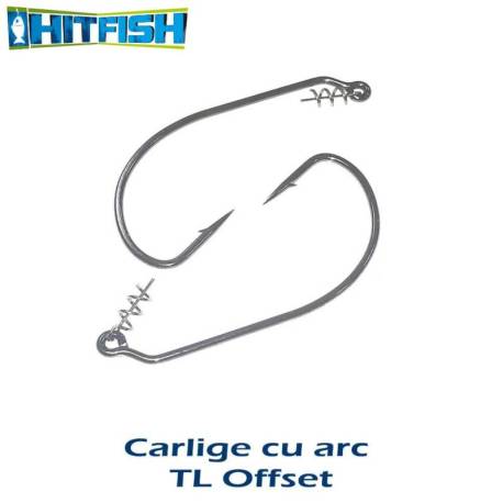 Carlig offset cu arc HITFISH TLO, Nr.7/0, 3buc/plic