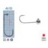 Microjig turnat MEITO HOOKS, Nr.4/0, 6g, 5buc/plic