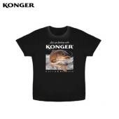 Tricou cu maneca scurta KONGER imprimat cu crap, M