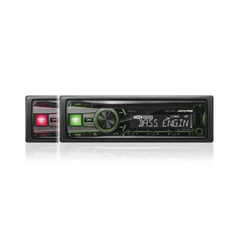 ALPINE CDE-192R Radio Cd/usb, Control I-Pod, Rosu/verde