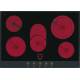 Plita ceramica incorporabila SMEG Colonial P875AO, electrica, 70/75 cm, negru/antracit
