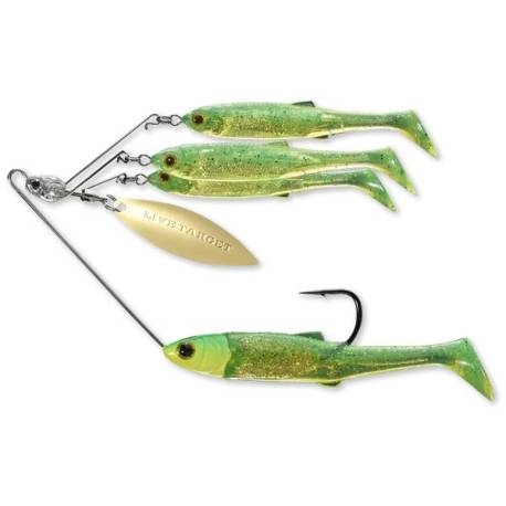 LIVE TARGET BaitBall Spinner Rig Small 7g 856 Lime Chartreuse/Gold
