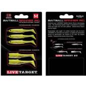 Rezerva LIVE TARGET BaitBall Spinner Rig Large 857 Lime Chartreuse/Silver