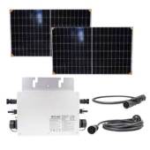 Kit solar fotovoltaic PNI Green House M600 cu microinvertor si 2 panouri solare de 375W