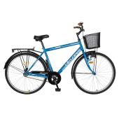 Bicicleta city VELORS Ukrayna CSV28/93A, roti 28", V-Brake, cadru Albastru cu Design Alb