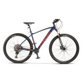 Bicicleta MTB-HT CARPAT PRO C29212H Limited Edition, roti 29", cadru aluminiu, Albastru/Rosu