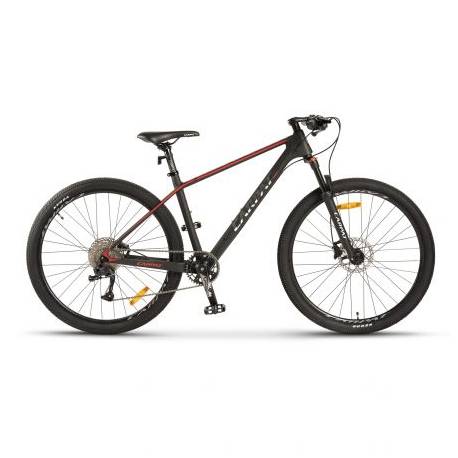 Bicicleta MTB-HT CARPAT PRO Carbon, roti 27.5", 10 viteze, cadru carbon, Negru/Gri/Rosu