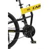 Bicicleta MTB-Folding Hummer CARPAT C2441S, roti 24", Galben/Negru