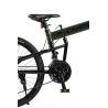 Bicicleta MTB-Folding Hummer CARPAT C2441S, roti 24", Verde/Negru