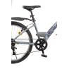 Bicicleta trekking copii RICH R2430A, roti 24", gri/albastru