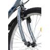 Bicicleta trekking copii RICH R2430A, roti 24", gri/albastru