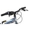 Bicicleta trekking copii RICH R2430A, roti 24", gri/albastru