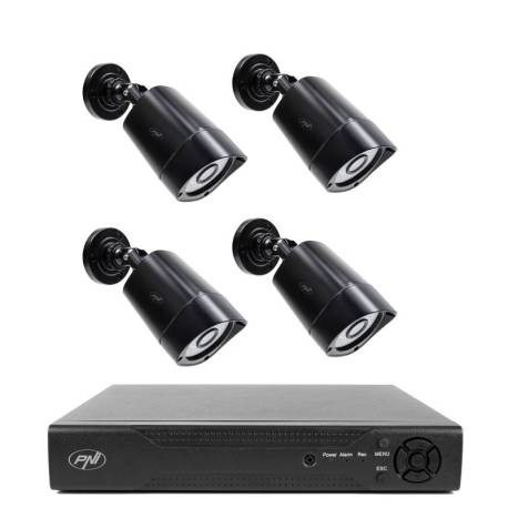 Pachet supraveghere video NVR PNI House IP716 si 4 camere PNI IP5MP