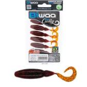 Grub BIWAA TailgunR Curly 6.3cm, culoare 012 Bloodworm Texas Craw, 8buc/plic