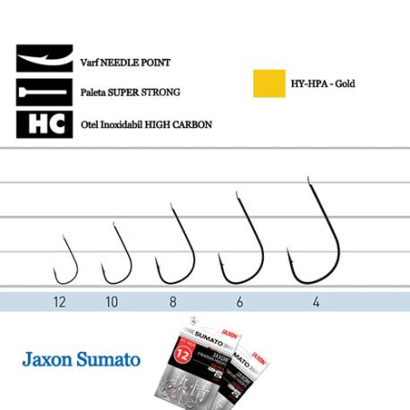 Carlige SUMATO Yamame Nr.4 Gold, 10buc/plic