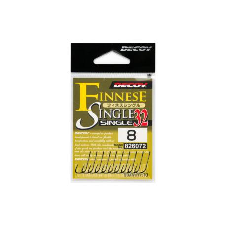 Carlige DECOY 32 Finesse Single Nr.4, 10buc/plic