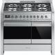 Aragaz cu gaz SMEG Classica A2-81, termoventilat, catalitic, 100x60 cm