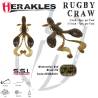 Rac siliconic HERAKLES Rugby Craw 7.6cm, culoare Watermelon Black/Red, 8buc/plic