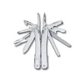 Multifunctional VICTORINOX Swiss Tool Spirit MX, silver, in nylon pouch 3.0224.MN