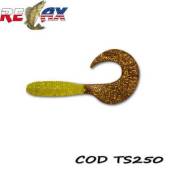 Grub RELAX Twister Standard 8cm, culoare TS250, 4buc/plic