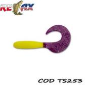 Grub RELAX Twister Standard 8cm, culoare TS253, 4buc/plic