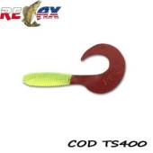 Grub RELAX Twister Standard 8cm, culoare TS400, 4buc/plic