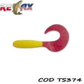 Grub RELAX Twister Standard 8cm, culoare TS374, 4buc/plic