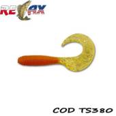 Grub RELAX Twister Standard 8cm, culoare TS380, 4buc/plic
